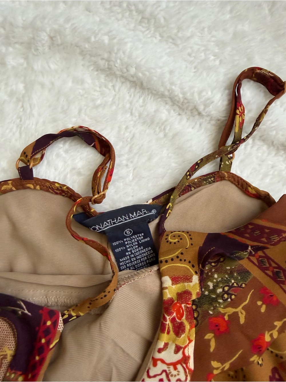 Vintage 90s Jonathan Martin patchwork dress! - Picture 3 of 4